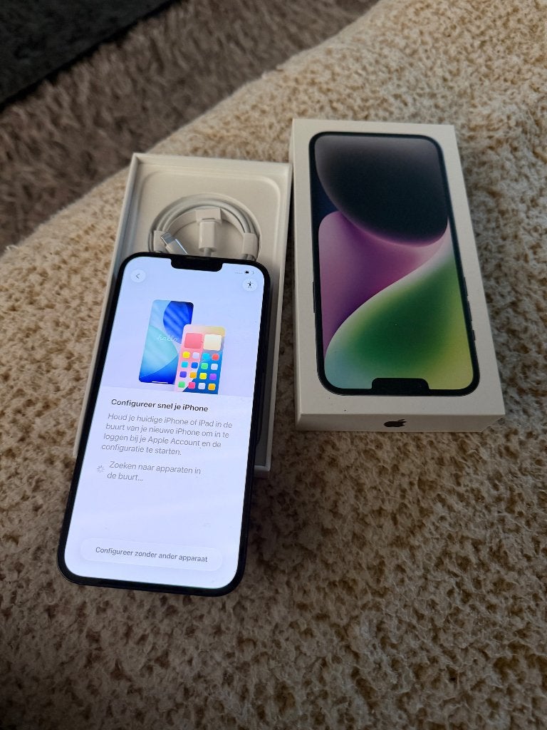 iPhone 14 plus, Telecommunicatie, Mobiele telefoons | Apple iPhone, Ophalen, 128 GB, IPhone 14 Plus, Zwart