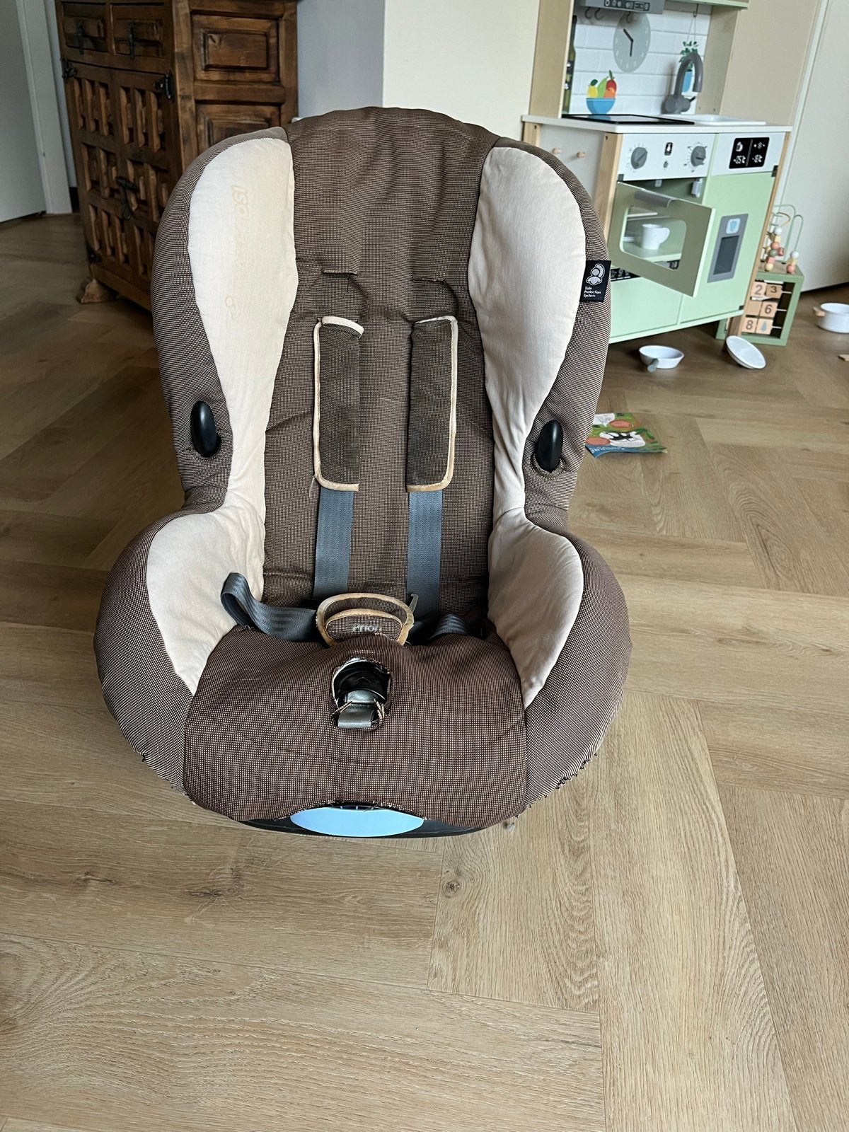 Maxi-Cosi Priori SPS autostoel - Bruin/Beige, 9 t/m 18 kg, Maxi-Cosi, Gebruikt, Autogordel