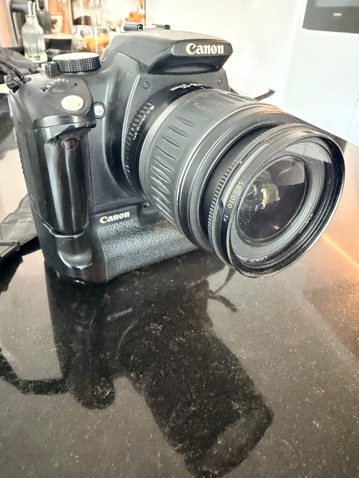 Canon EOS 350D Spiegelreflexcamera met accessoires, Ingebouwde flitser, Gebruikt, Spiegelreflex, Canon