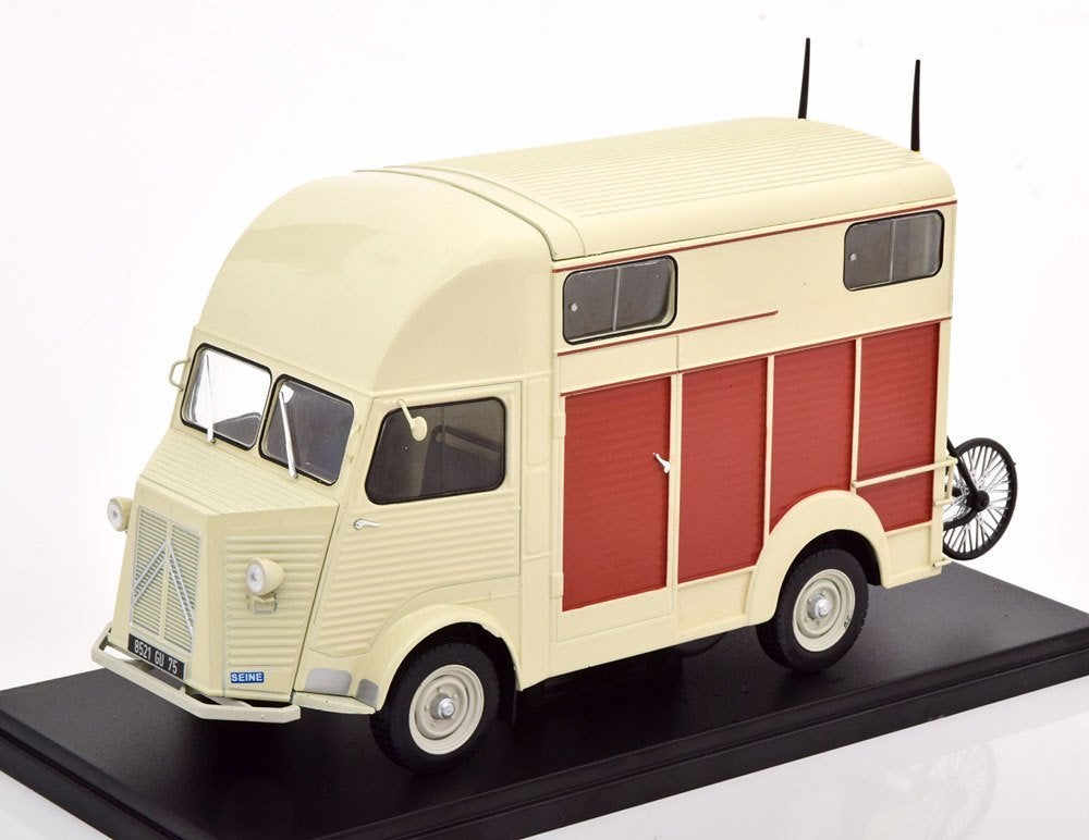 Citro:en Type H Van Heuliez Paarden Transport met Sulky 1:24, Ophalen of Verzenden, Nieuw, Bus of Vrachtwagen, Overige merken