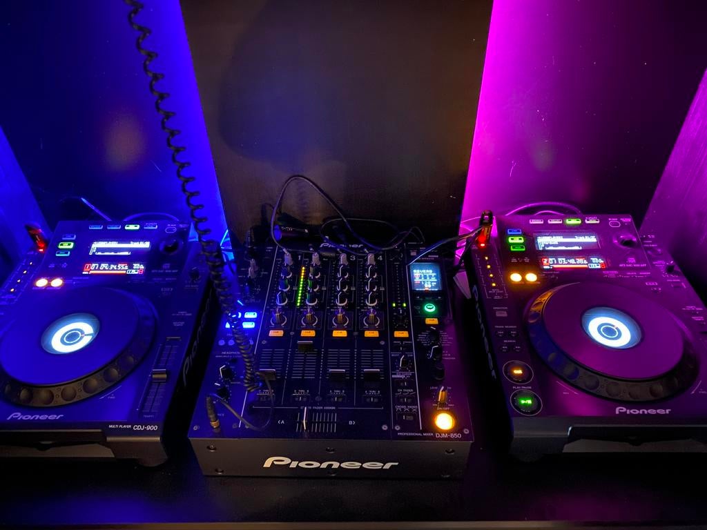 2x cdj 900 1x djm 850 2x krk rokit rp8, Ophalen, Zo goed als nieuw, Pioneer
