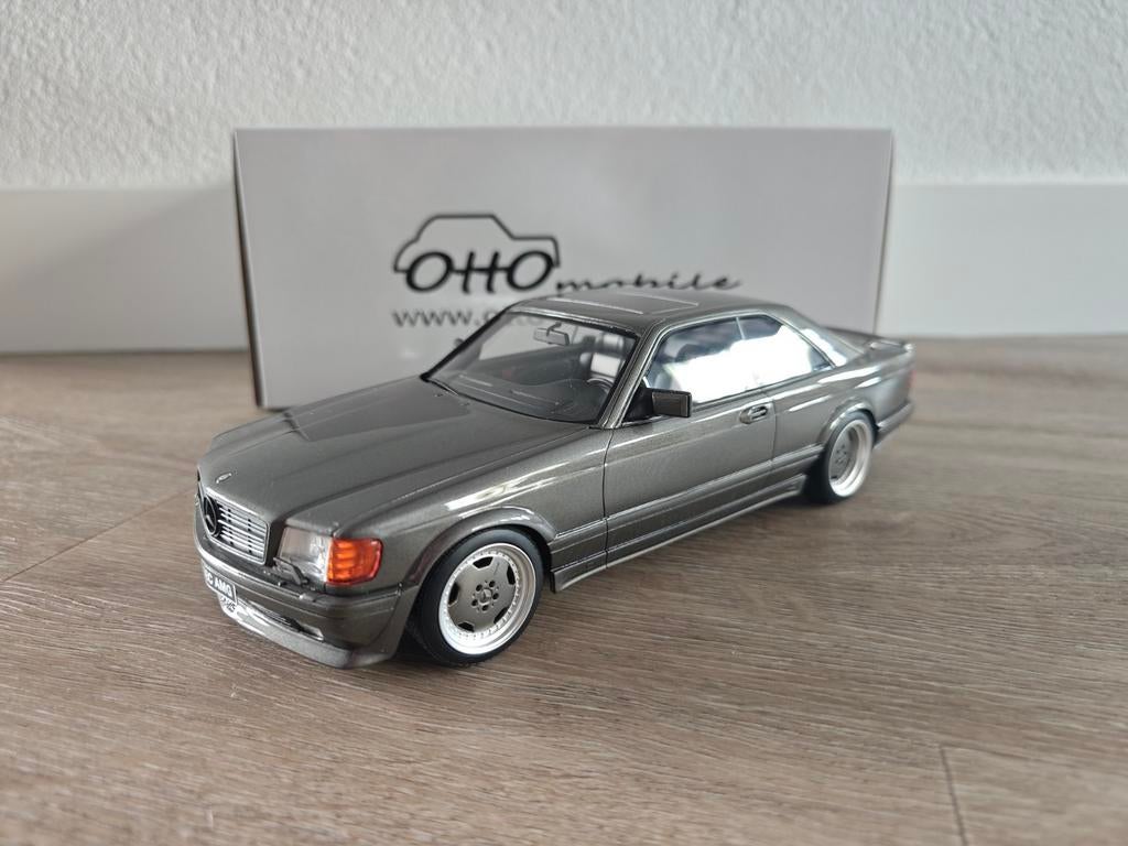 Ottomobile Mercedes-Benz 560 SEC AMG C126 Anthracite OT823, Hobby en Vrije tijd, Modelauto's | 1:18, Ophalen of Verzenden, Zo goed als nieuw
