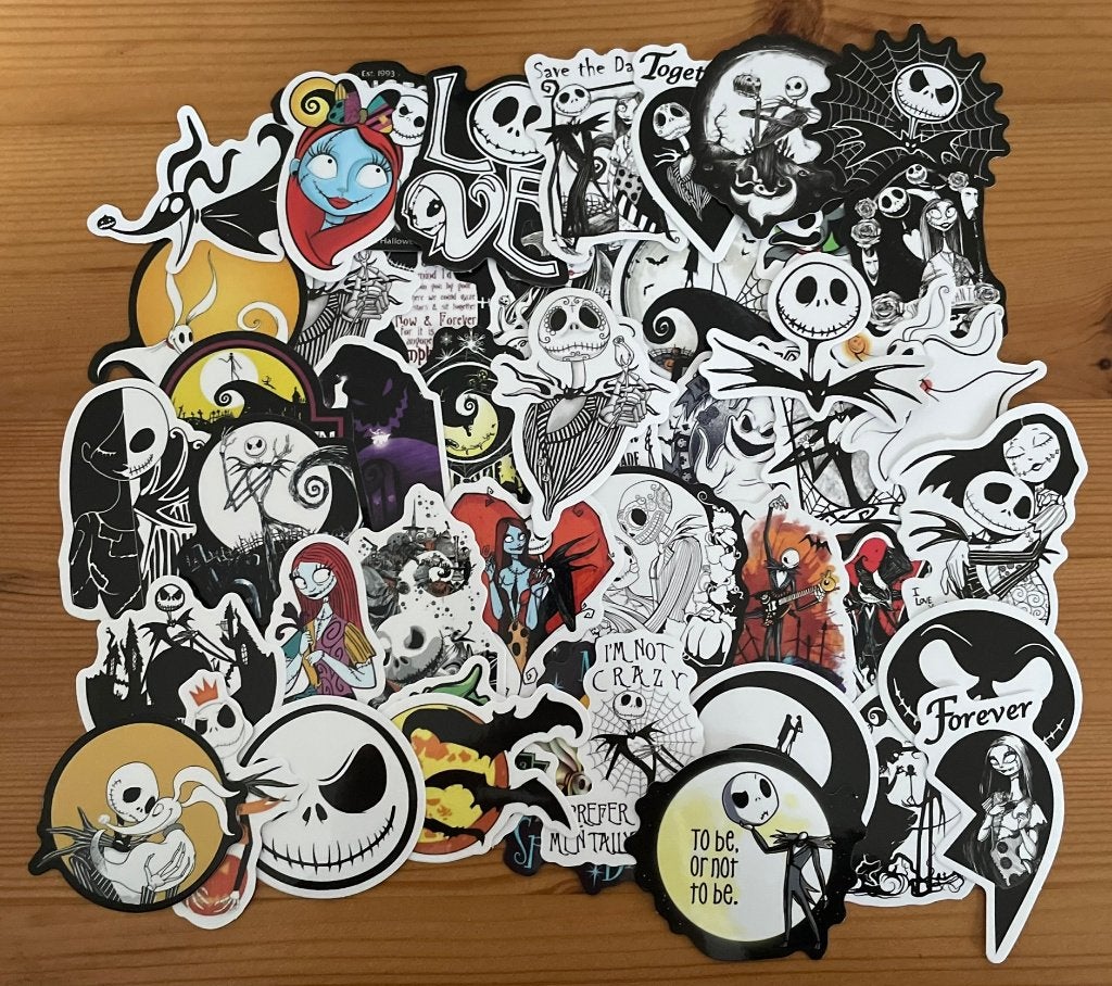 The Nightmare Before Christmas stickers, Verzenden, Nieuw, Meerdere stickers