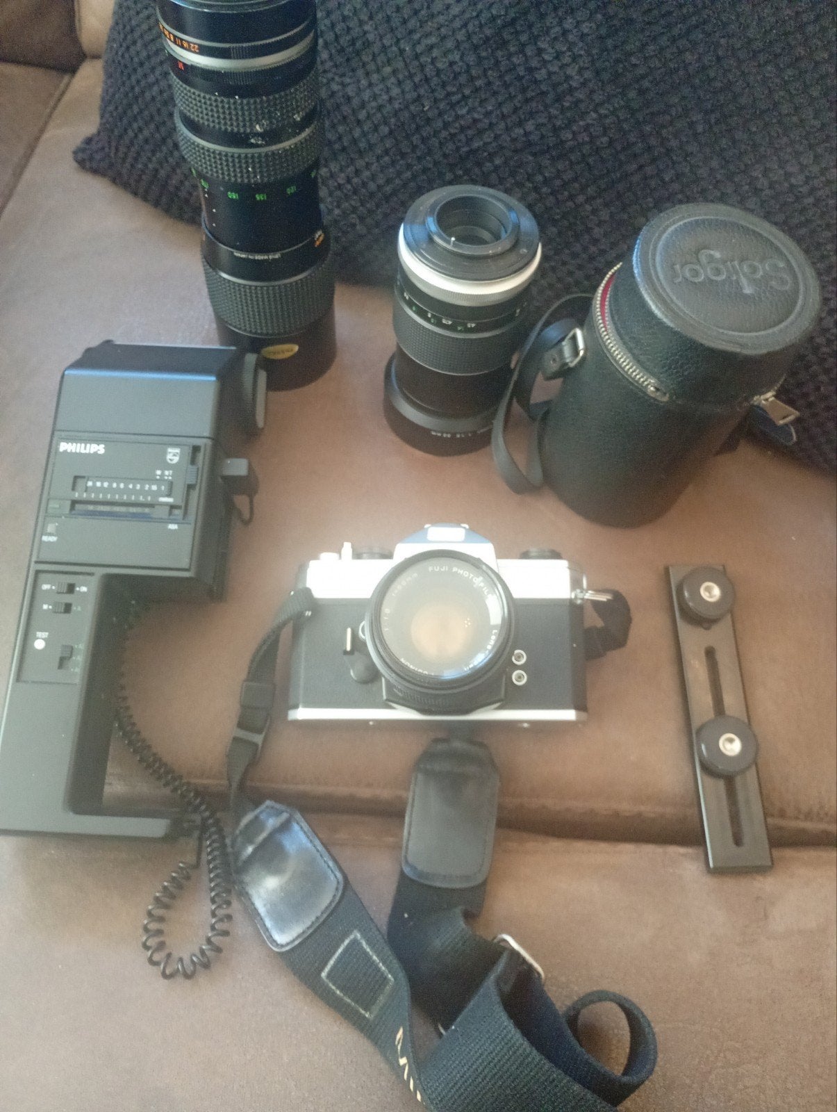 Vintage Fujica ST701 Spiegelreflexcamera met accessoires, Audio, Tv en Foto, Fotocamera's Analoog, Ophalen of Verzenden