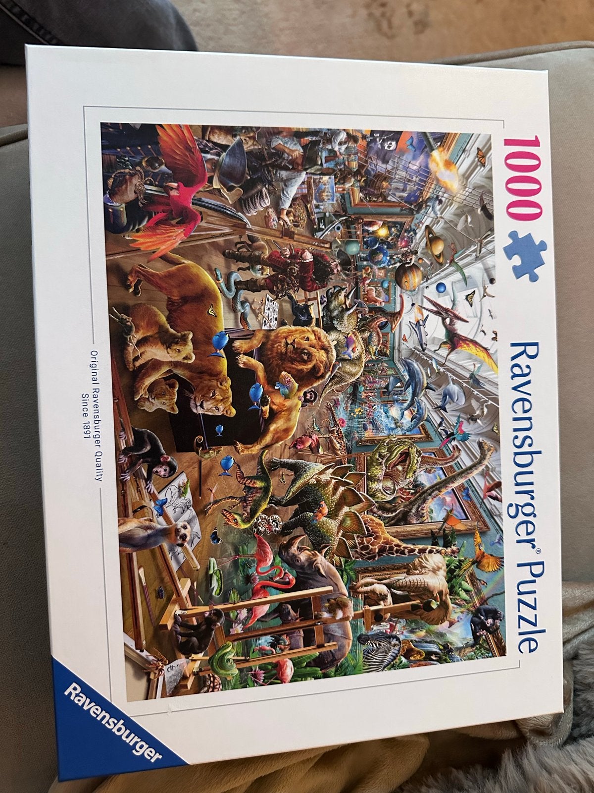 Ravensburger Legpuzzel 1000 stukjes - Dieren Museum, Ophalen of Verzenden, 500 t/m 1500 stukjes, Zo goed als nieuw, Legpuzzel