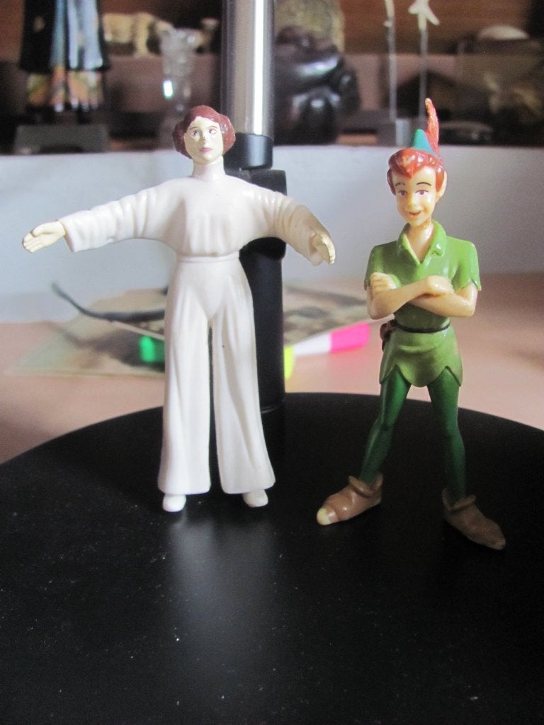 Princess Leia (just toys) & Pinokkio (disney), Verzamelen, Ophalen of Verzenden, Kuifje, Zo goed als nieuw, Beeldje of Figuurtje