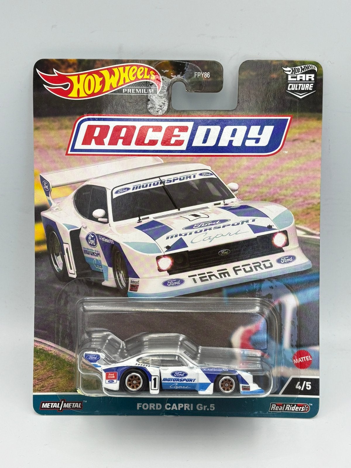 Hot Wheels Premium Ford Capri GR.5, Ophalen of Verzenden, Zo goed als nieuw, Auto