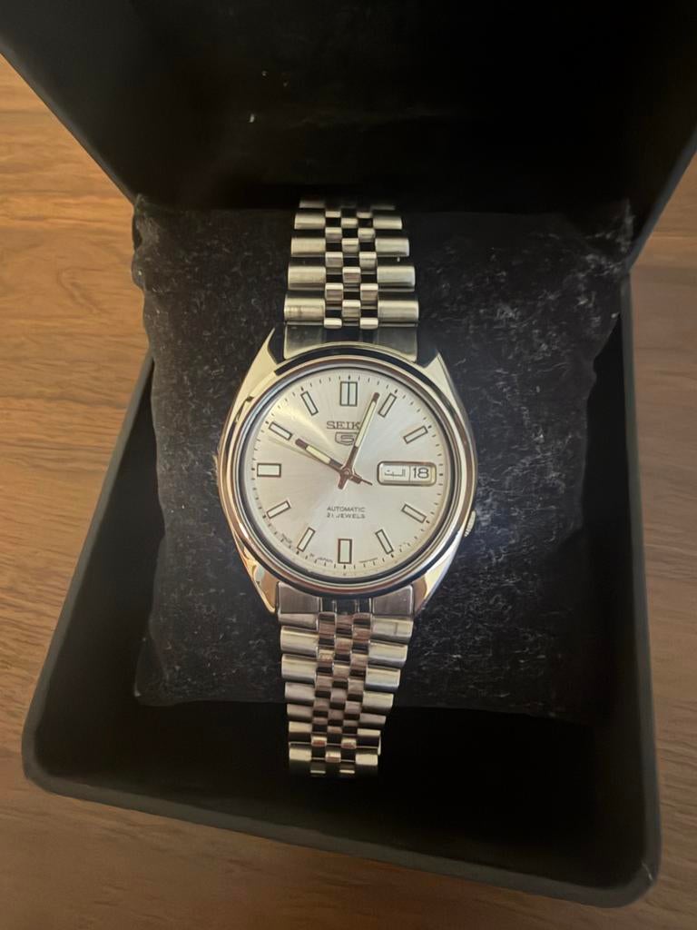 Seiko SNXS73J1 Japan Automaat Horloge 37mm Jubilee Band, Sieraden, Tassen en Uiterlijk, Horloges | Heren, Ophalen, Seiko, Staal