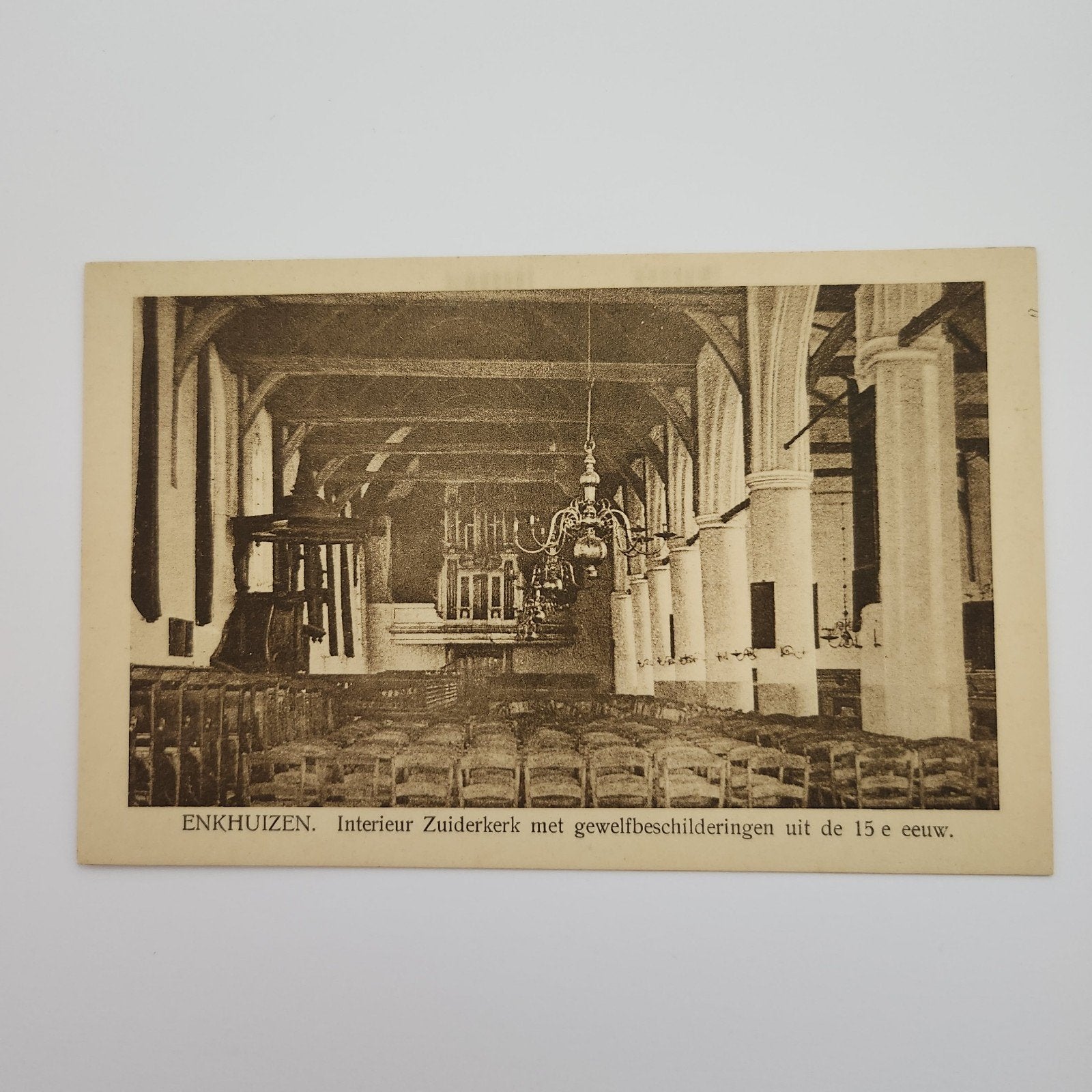 Ansichtkaart Enkhuizen Zuiderkerk 15e eeuw, Verzamelen, Verzenden, Voor 1920, Ongelopen, Noord-Holland