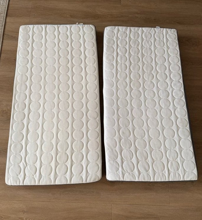 2x IKEA Himlavalv Matras 60 x 120 cm, Ophalen, Gebruikt, 190 cm of minder, Matras