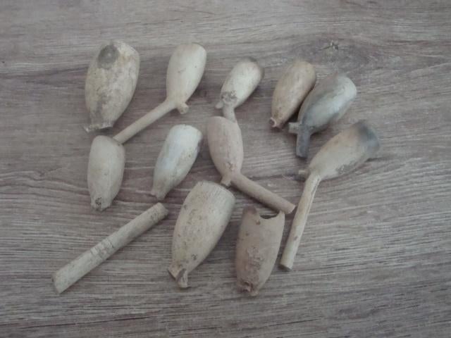 bodemvondsten lot pijpen kopjes 11 stuks, Ophalen of Verzenden