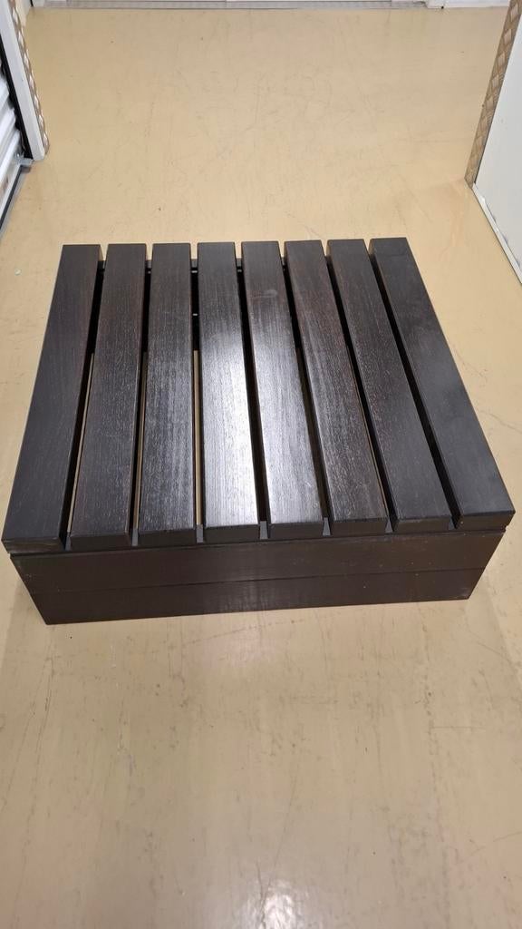 Wengé houten salontafelset van 2, Ophalen, 50 tot 100 cm, 50 tot 100 cm, Minder dan 50 cm