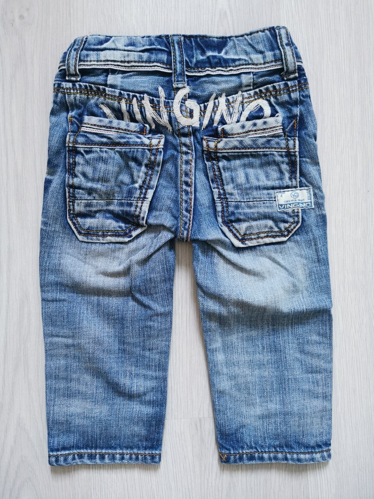 Vingino jeans spijkerbroek 68, Verzenden, Gebruikt, Jongetje, Broekje