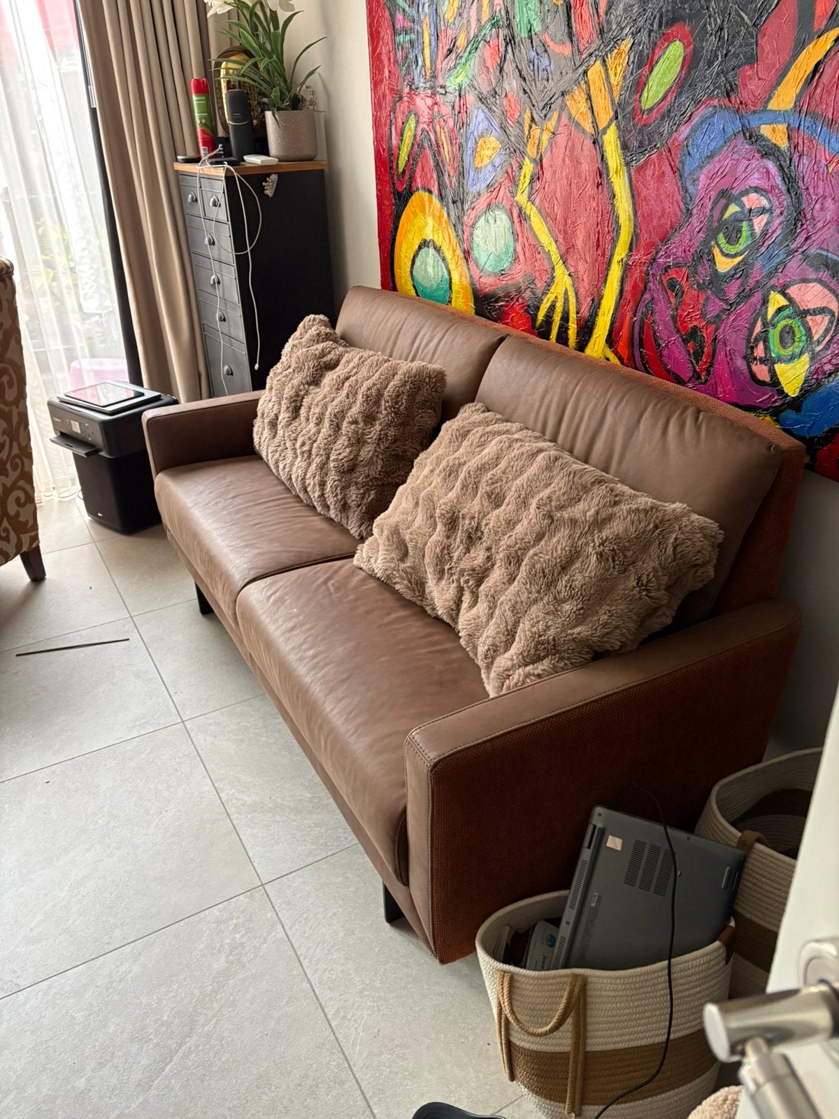 Luxe design relaxstoel van kwaliteitsmerk + bank, Huis en Inrichting, Banken | Complete zithoeken, Ophalen, Zo goed als nieuw