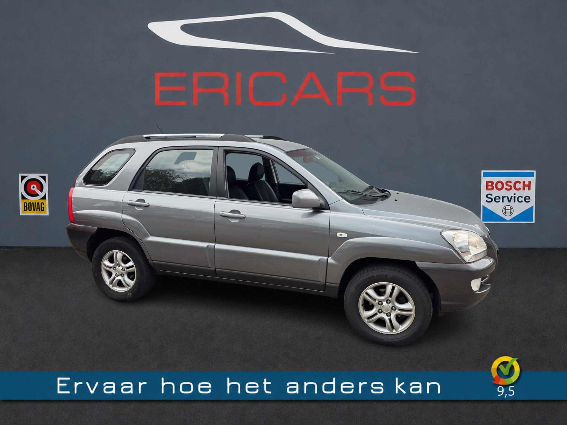 Kia Sportage 2.0 CVVT Executive AIRCO CC LM TREKHAAK, Auto's, 1442 kg, Gebruikt, Zwart, 4 cilinders