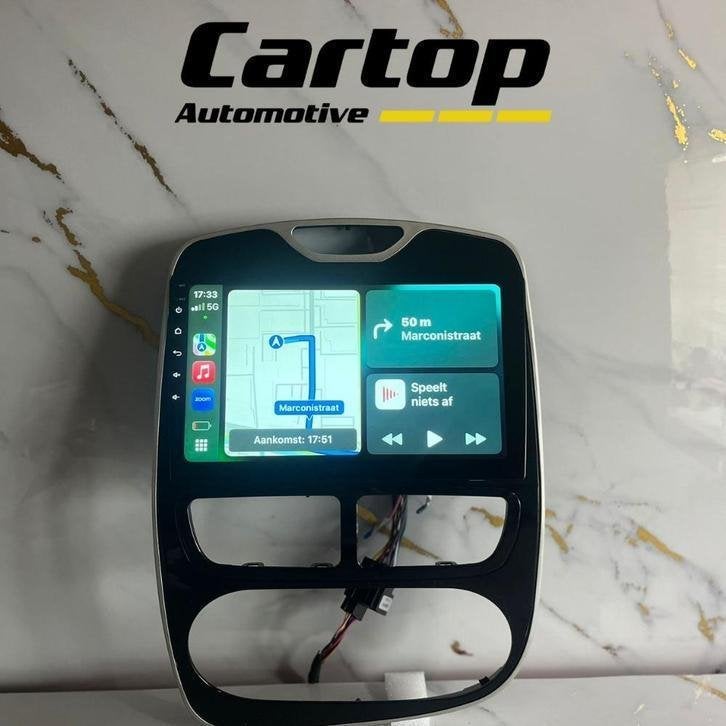 Renault Clio 4 Autoradio 2016-2019 • CarPlay Android, Auto diversen, Autoradio's, Meridiaan 42, Zo goed als nieuw, Info@cartop-automotive.nl