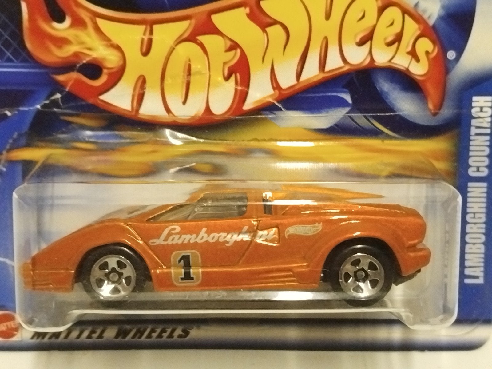 2000 Hot Wheels Lamborghini Countach #1 brons 3INCH, Ophalen of Verzenden, Zo goed als nieuw, Auto, Majorette