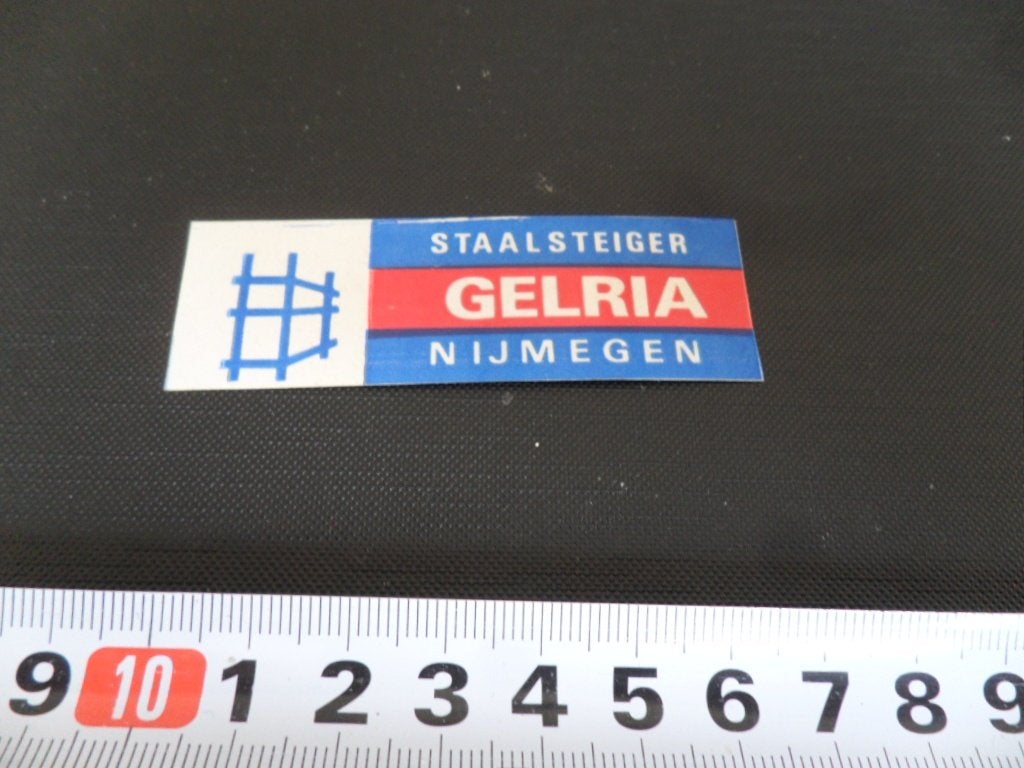 sticker nijmegen GELRIA staalsteiger, Verzamelen, Ophalen, Zo goed als nieuw