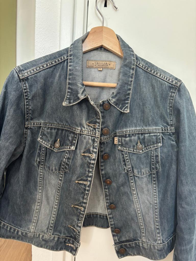 Spijkerjasje xl Vanulia, Kleding | Dames, Ophalen of Verzenden, Gedragen, Maat 46/48 (XL) of groter, Blauw