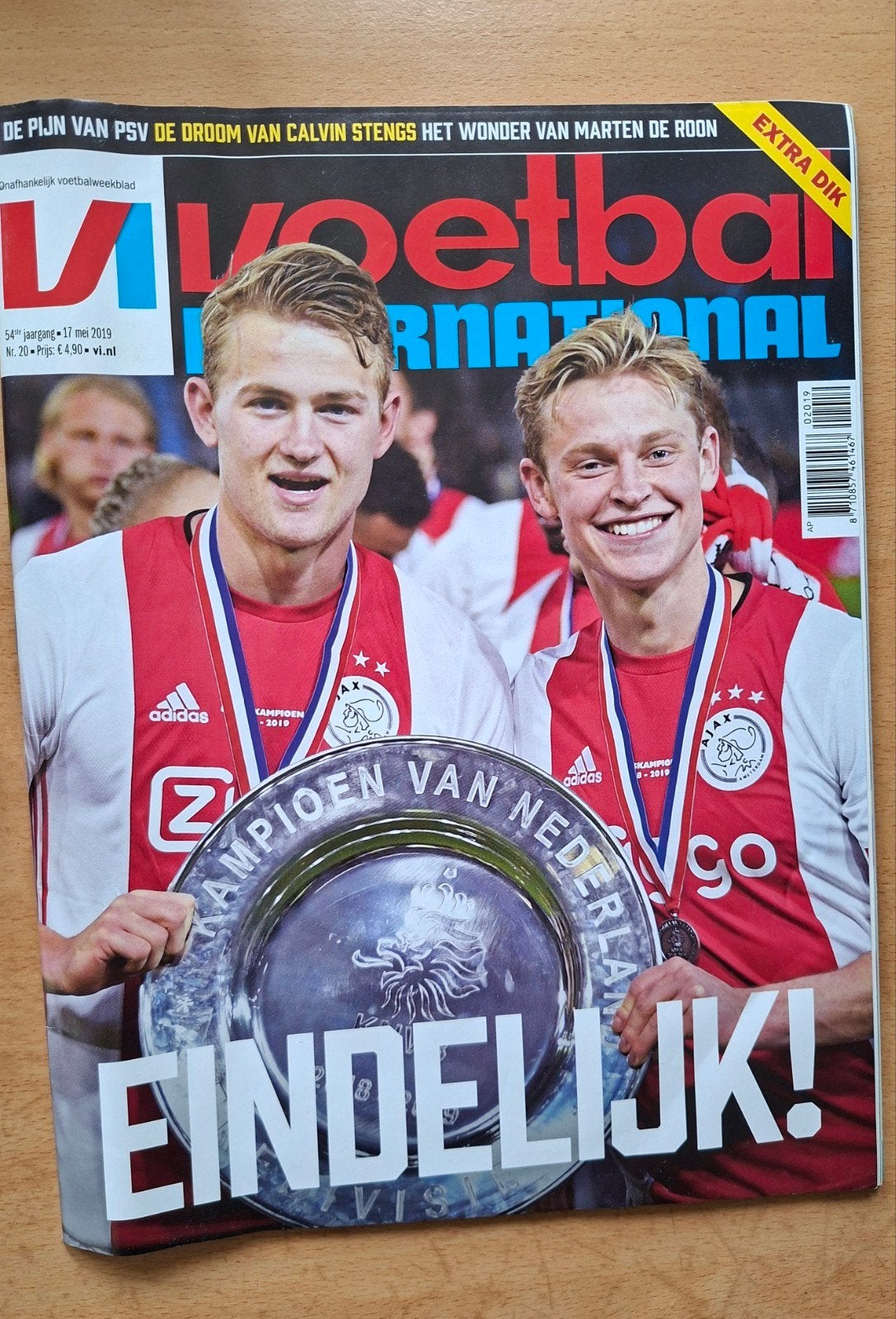 Voetbal International - Ajax Kampioen 2019, Ophalen of Verzenden, Zo goed als nieuw, Sport en Vrije tijd