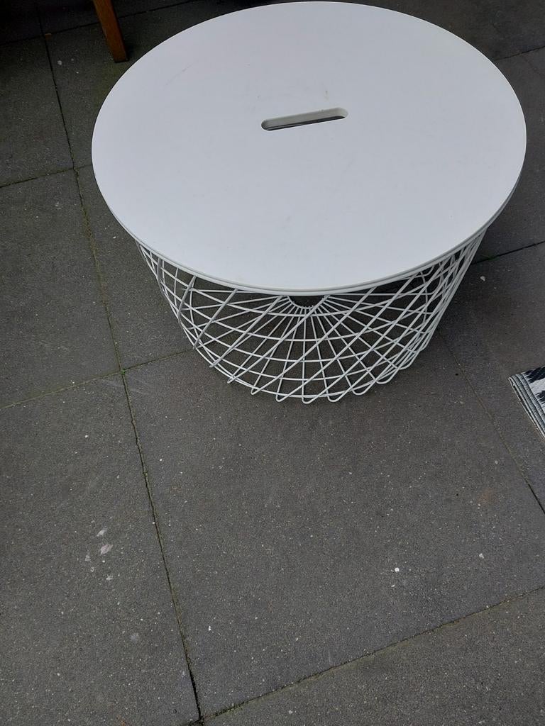 Bijzettafel, Huis en Inrichting, Tafels | Bijzettafels, Ophalen, Rond, Minder dan 55 cm, 45 tot 60 cm