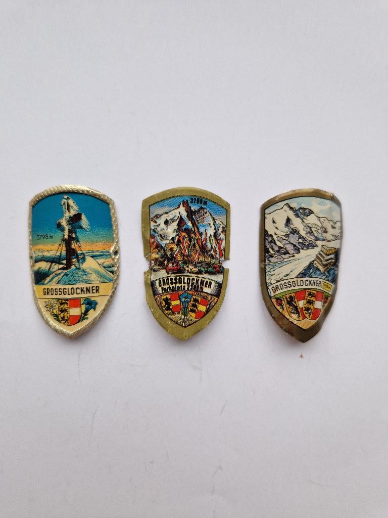 Wandelstok emblemen Oostenrijk/ Grossglockner (6), Verzamelen, Overige Verzamelen, Ophalen of Verzenden, Zo goed als nieuw