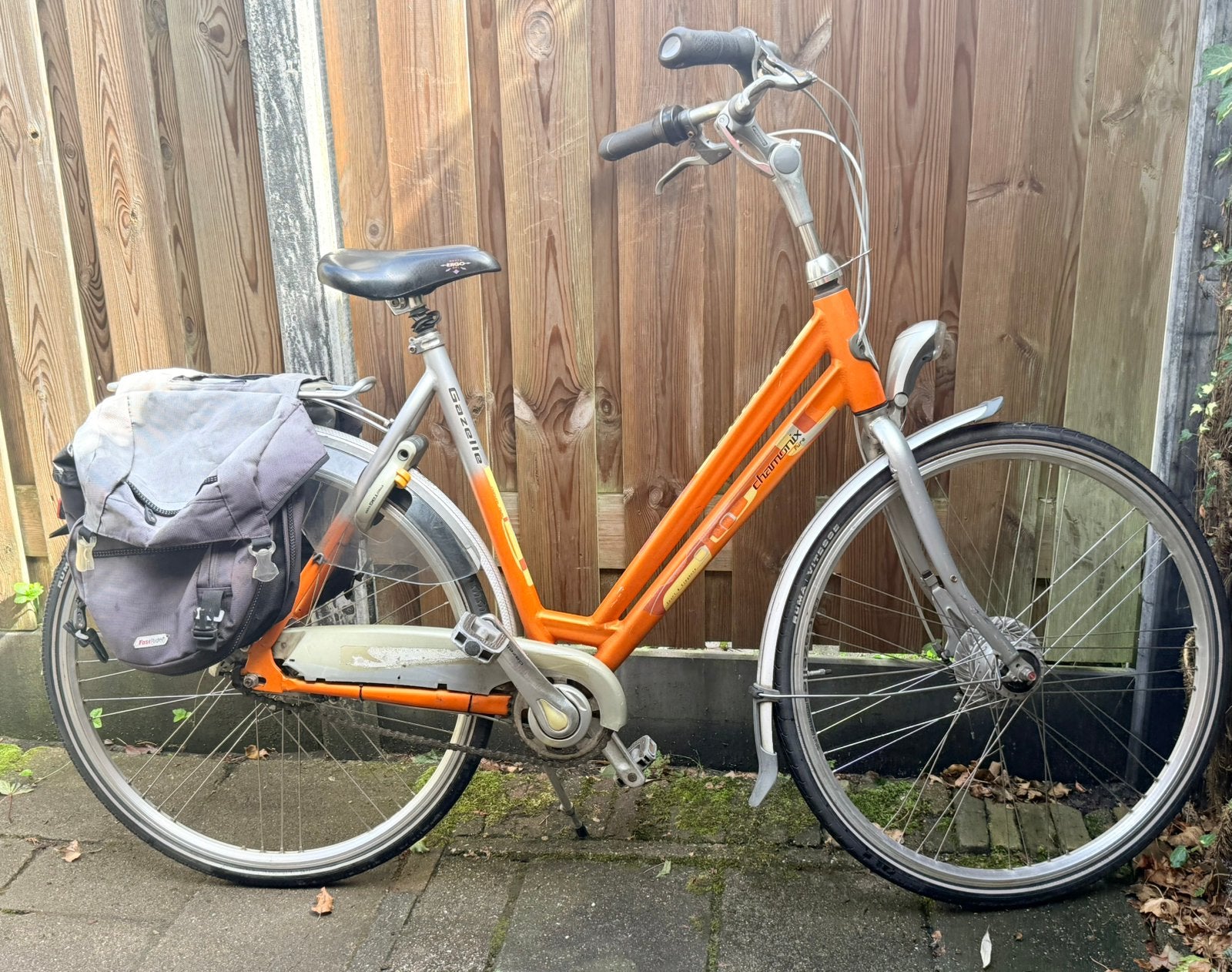 Mooie oranje Gazelle Chamonix plus 58 cm, Fietsen en Brommers, Fietsen | Dames | Damesfietsen, Ophalen, Gebruikt, Versnellingen