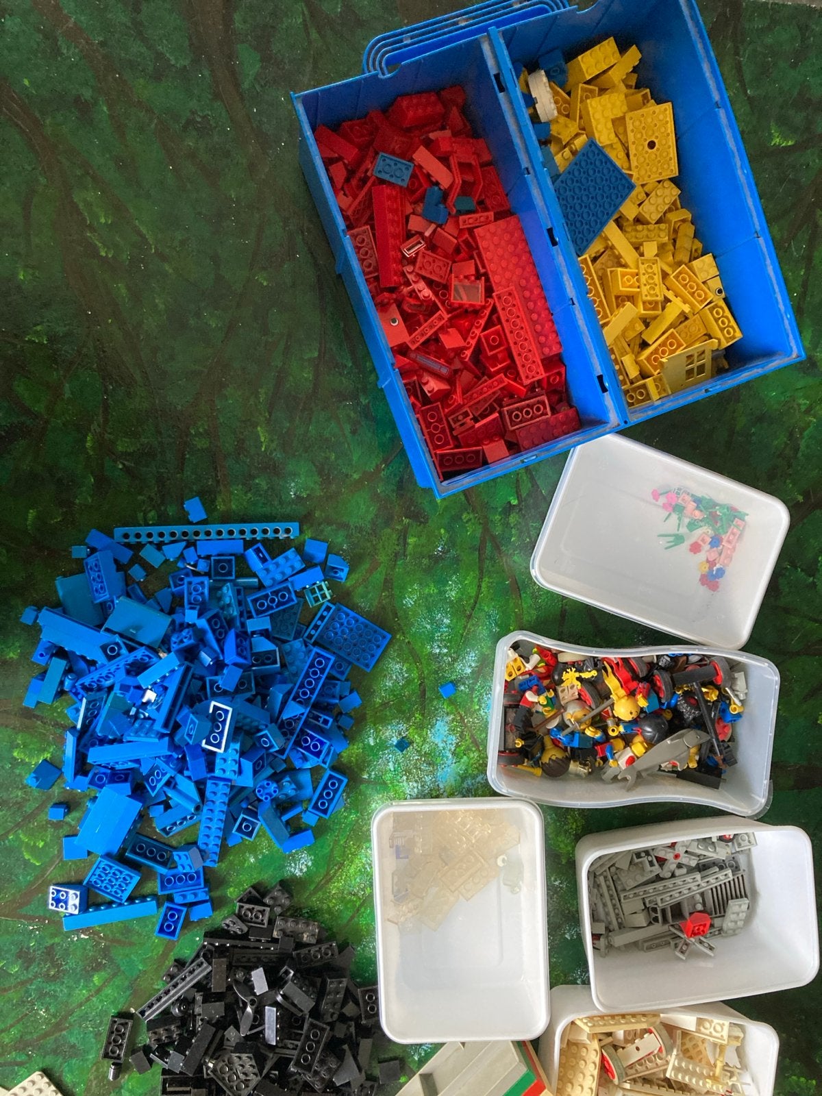 Lego onderdelen: oud & nieuw, inclusief grondplaten, Ophalen, Gebruikt, Inclusief extra onderdelen, Lego