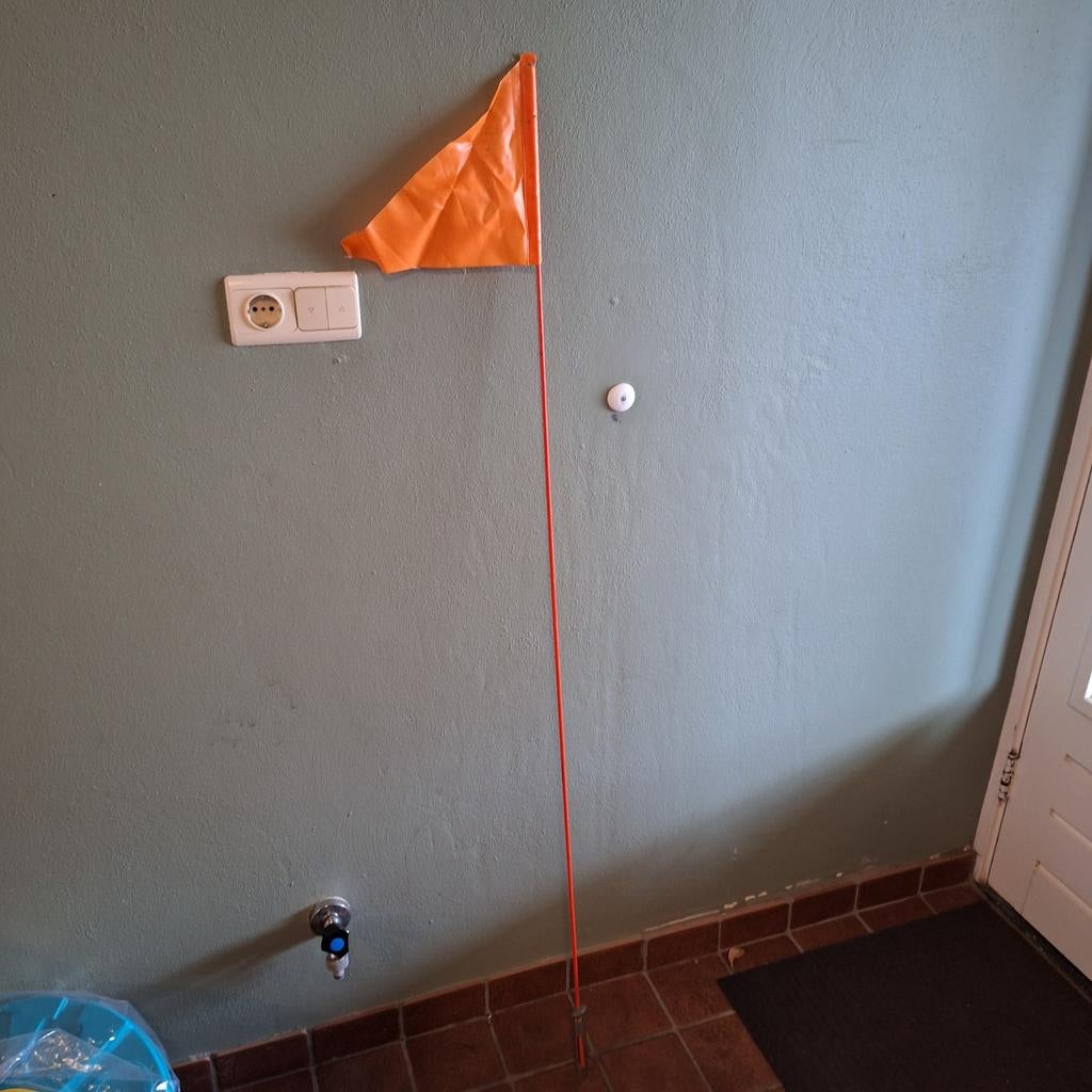 Oranje fietsvlaggetje voor kinderfiets of aanhanger, Ophalen, Gebruikt