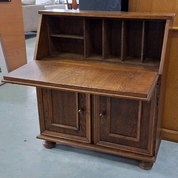 Secretaire | donkerbruin | 84x36x94 cm | bureau, Ophalen, Gebruikt, Klassiek