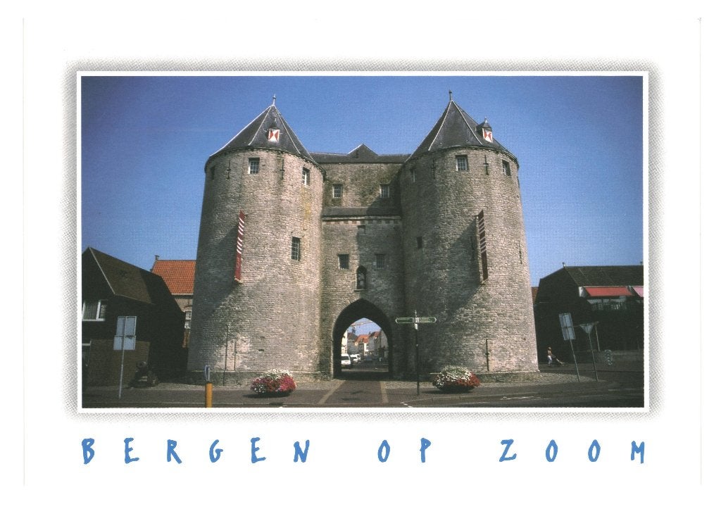 988220 Bergen op Zoom _Gelopen met mooie zegel doop Amalia, Ophalen of Verzenden, 1980 tot heden, Gelopen, Noord-Brabant