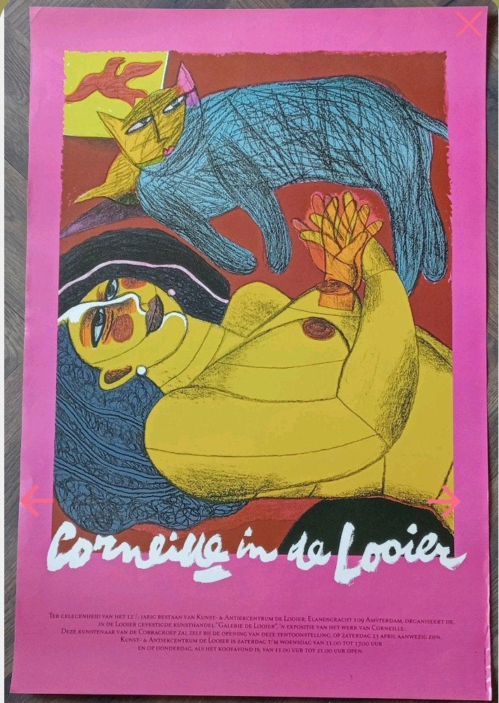 Corneille Cobra affiche 1988, Ophalen of Verzenden