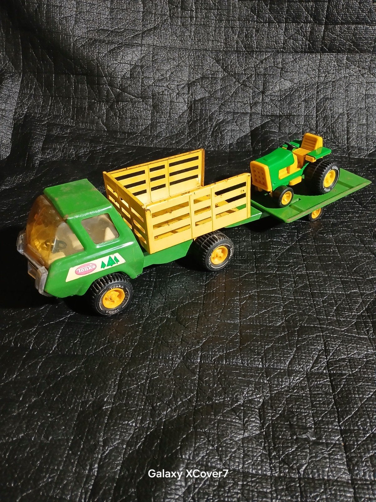 Vintage Tonka Vrachtwagen met Tractor en Trailer, Ophalen of Verzenden, Gebruikt