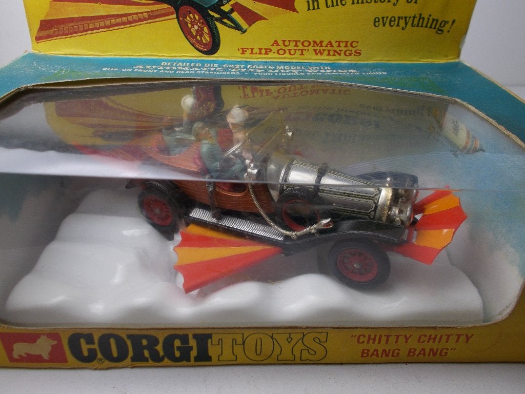 1967 Corgi Toys 266 CHITTY CHITTY BANG BANG + DOOS (-F-), Ophalen of Verzenden, Zo goed als nieuw, Auto, Corgi