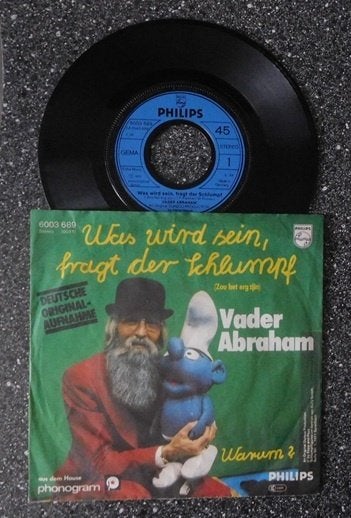 Vader Abraham-was wird sein fragt der Schlumpf (vanaf € 2,00, Verzenden, Zo goed als nieuw, 7 inch, Levenslied of Smartlap