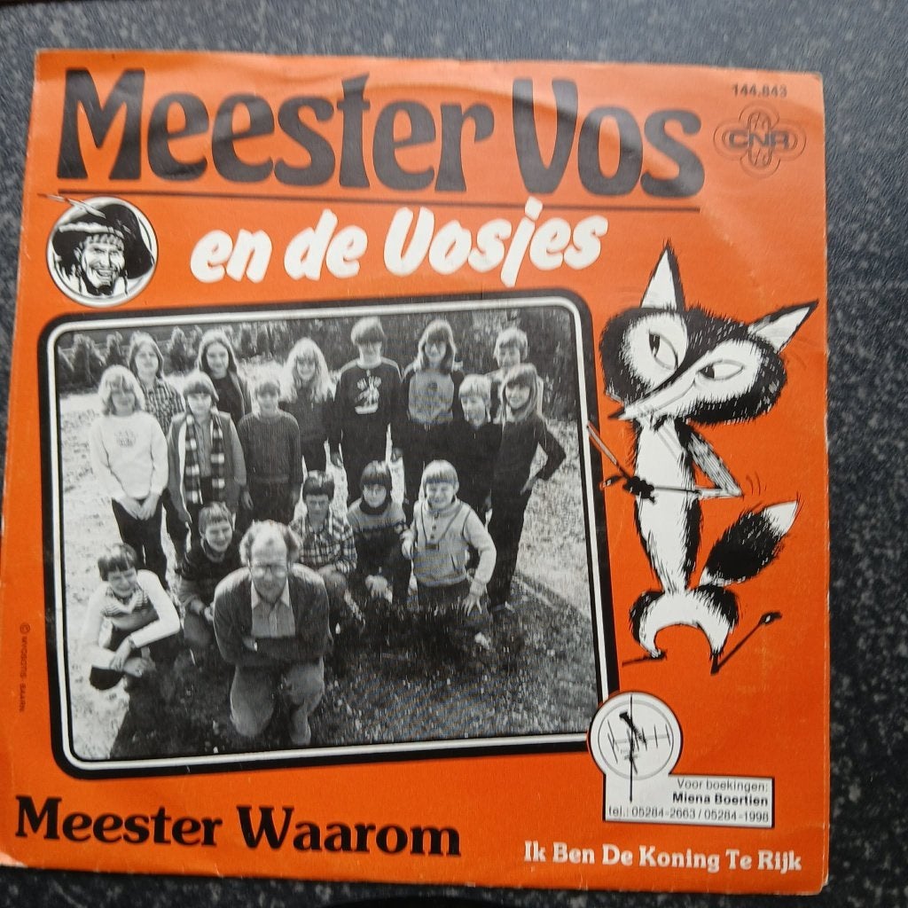 Meester Vos en De Vosjes - Meester Waarom (Piraten), Gebruikt, 7 inch, Ophalen of Verzenden, Overige typen