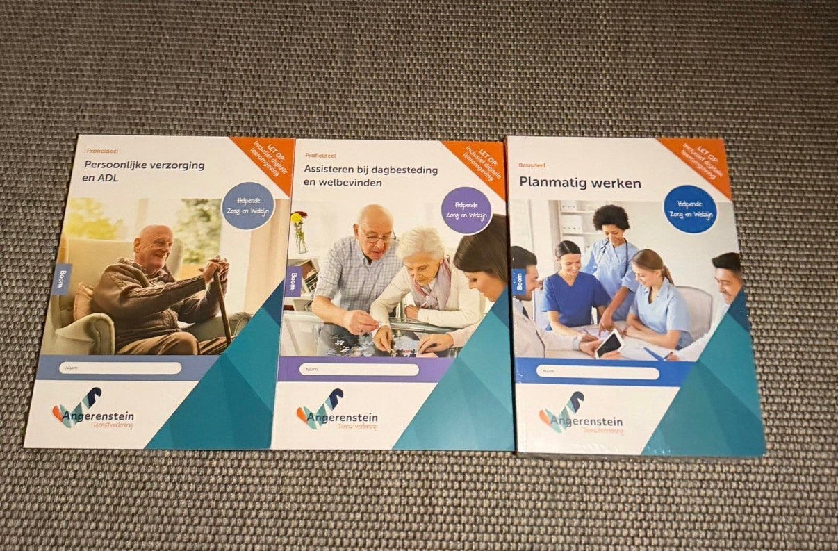 Niveau 2 , dienstverlener Helpende zorg en welzijn  6BOEKEN, Ophalen of Verzenden, Zo goed als nieuw, Overige niveaus