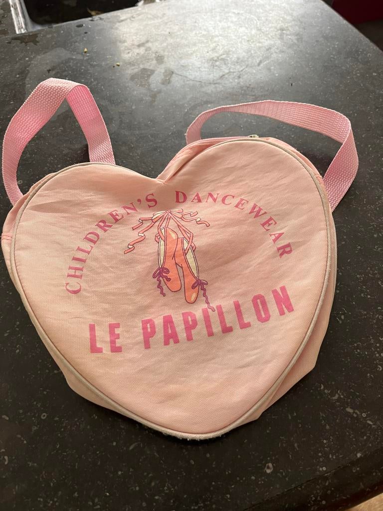 Roze kinderrugtasje met balletprint, Sport en Fitness, Ballet, Ophalen of Verzenden