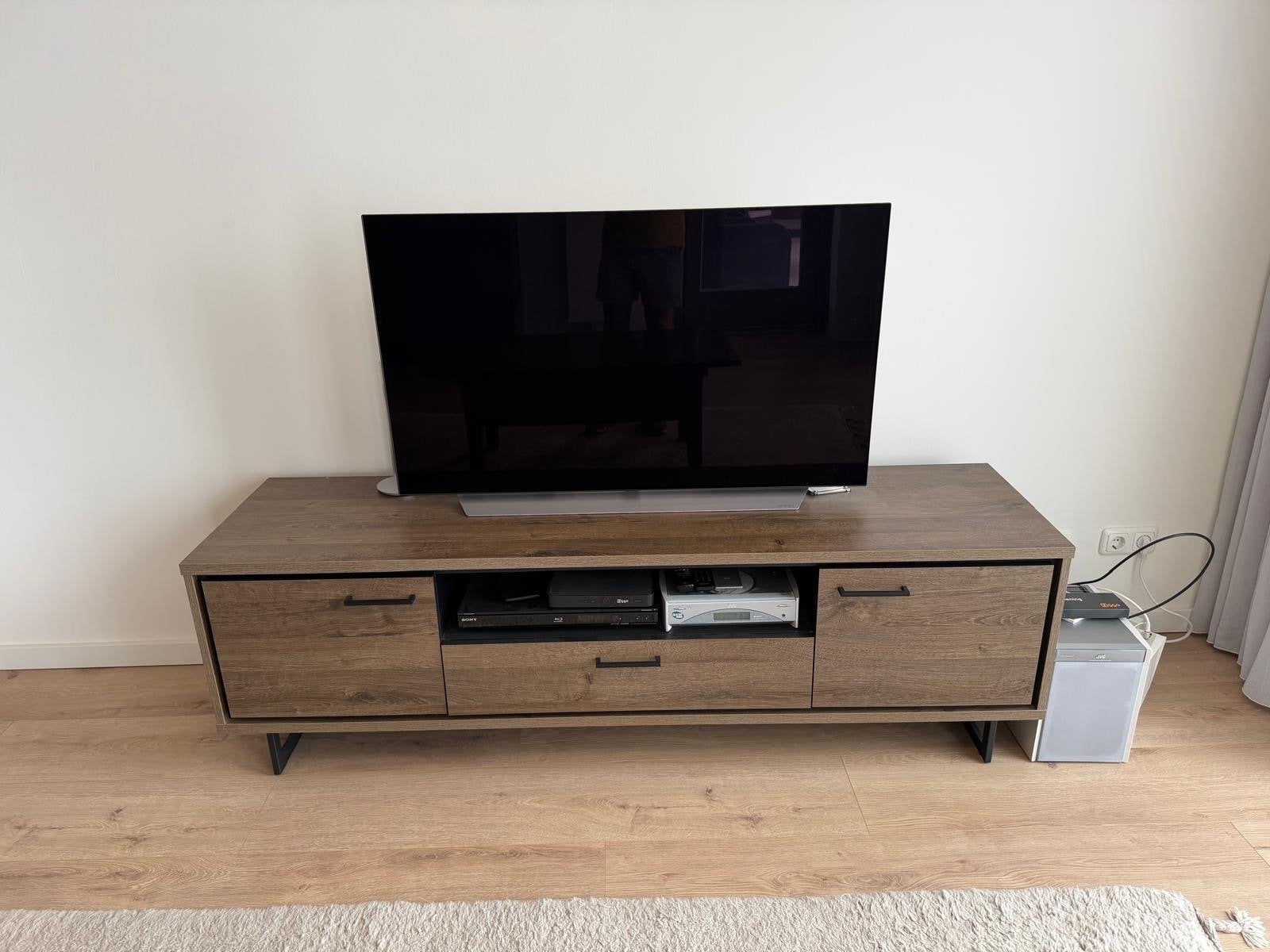Moderne TV kast - 180x48 cm, Ophalen, Gebruikt, 25 tot 50 cm, 150 tot 200 cm