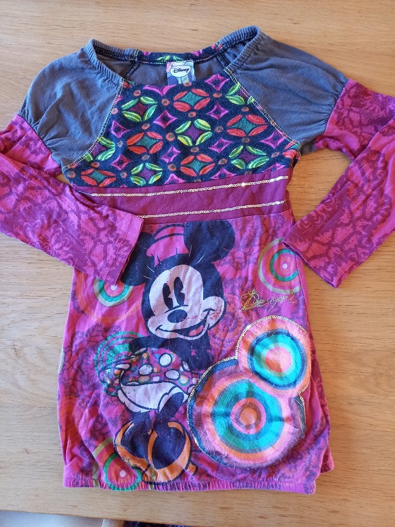 Desigual maat 4  jurkje Minni Mouse 104, Kinderen en Baby's, Gebruikt, Desigual, Meisje, Ophalen of Verzenden