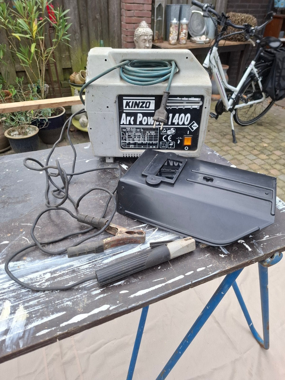 kinzo lastrafo met laskap, Ophalen, Gebruikt, Minder dan 150 ampère, Elektroden