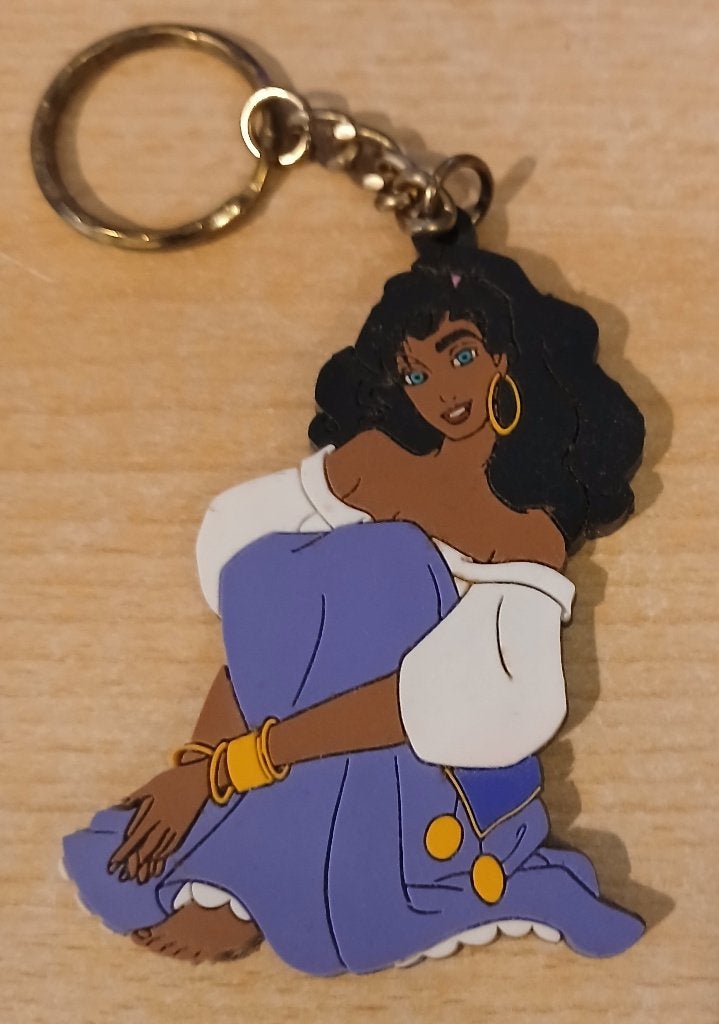 4 zeldzame Disney sleutelhangers klokkenluider Notre Dame, Verzenden, Zo goed als nieuw, Overige typen