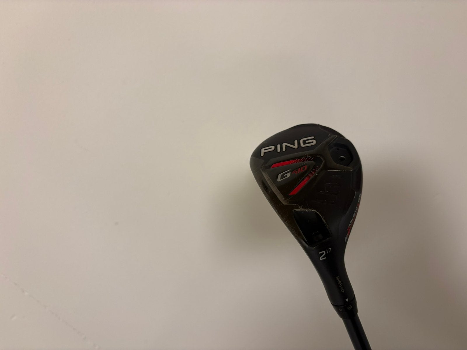 Linkshandige Ping G410 2H 17* hybrid in zeer goede staat., Sport en Fitness, Ophalen of Verzenden, Zo goed als nieuw, Club, Ping