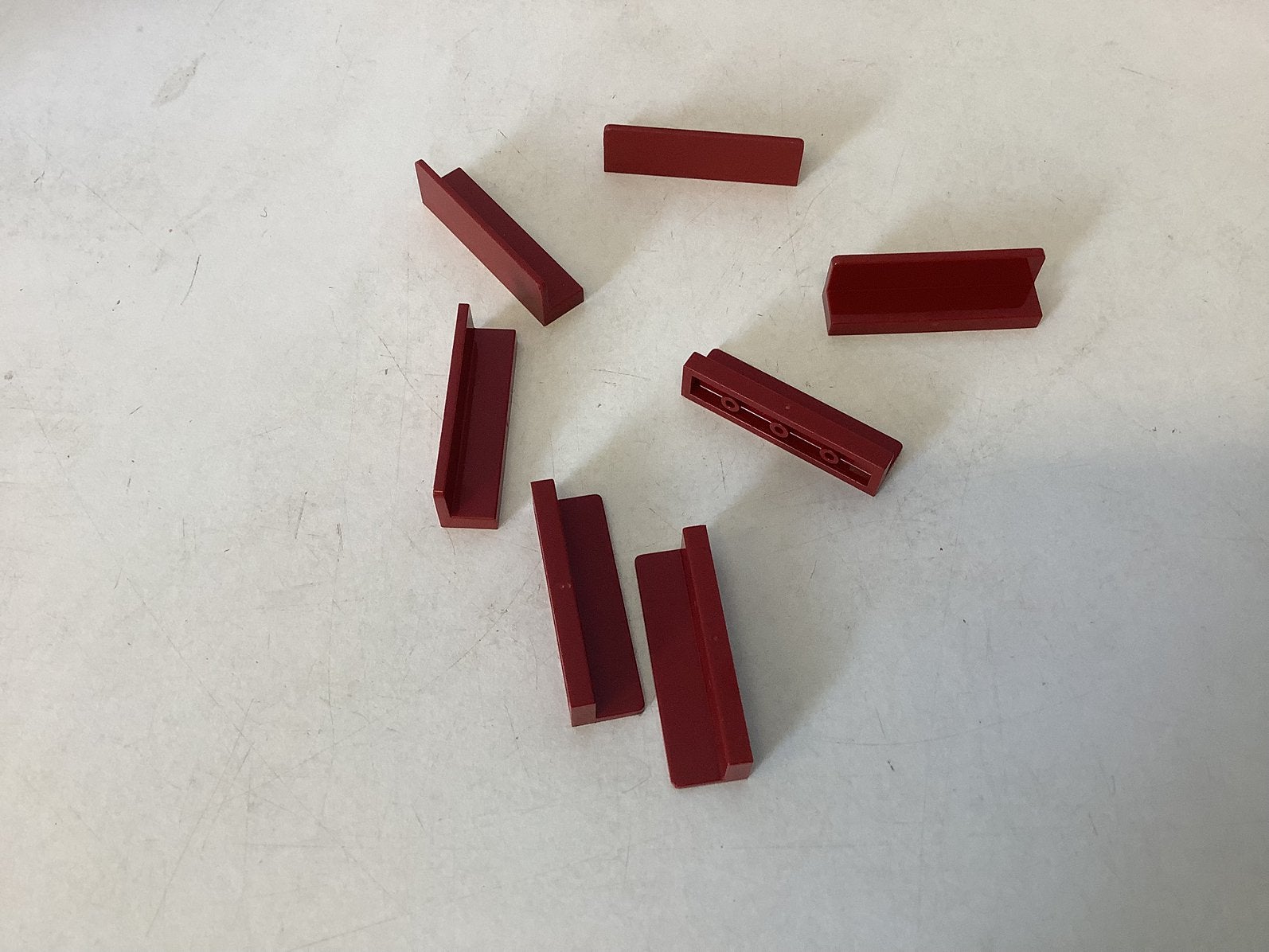 Lego paneel 1x4x1 donker rood, Ophalen of Verzenden, Gebruikt, Losse stenen, Lego