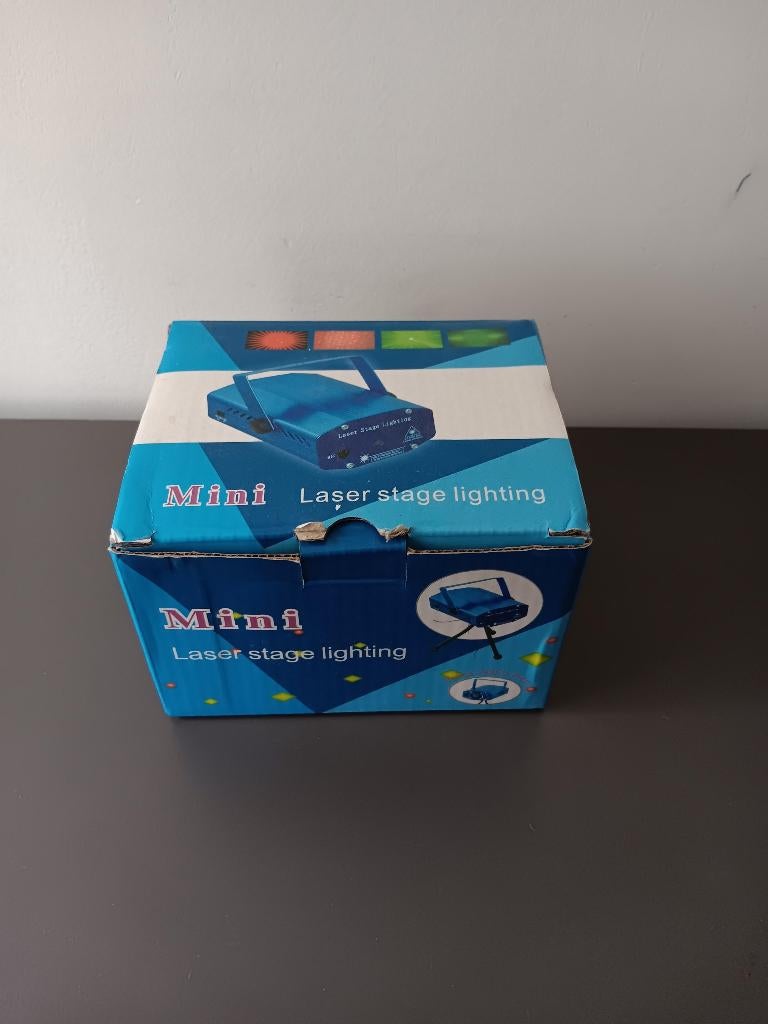 Mini laser projector rood groen met muziekstand, Ophalen of Verzenden, Gebruikt, Laser