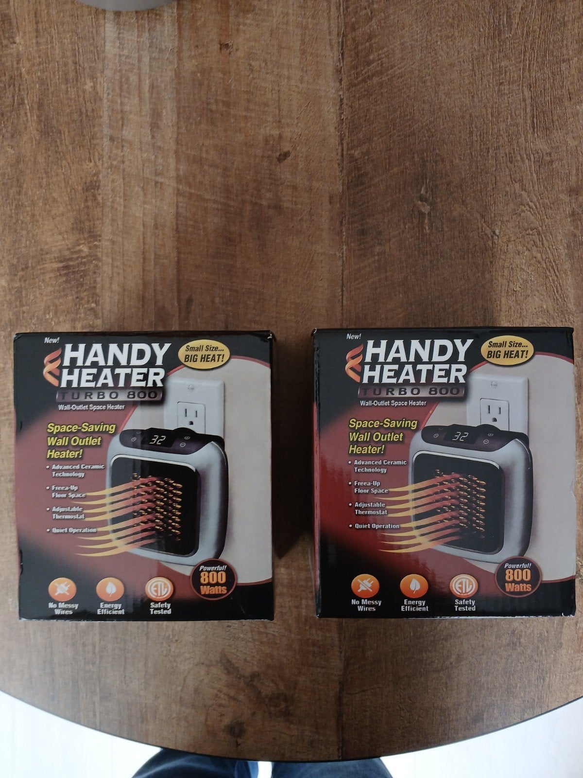 2 Nieuwe Handy Heather Turbo 800W met afstandsbediening, 30 tot 80 cm, Minder dan 60 cm, Ophalen of Verzenden, 800 watt of meer
