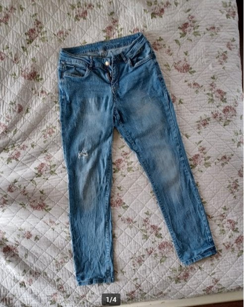 Promod Lichtblauwe Spijkerbroek. Merk: Lucien Promod., Kleding | Dames, Blauw, Zo goed als nieuw, W30 - W32 (confectie 38/40)
