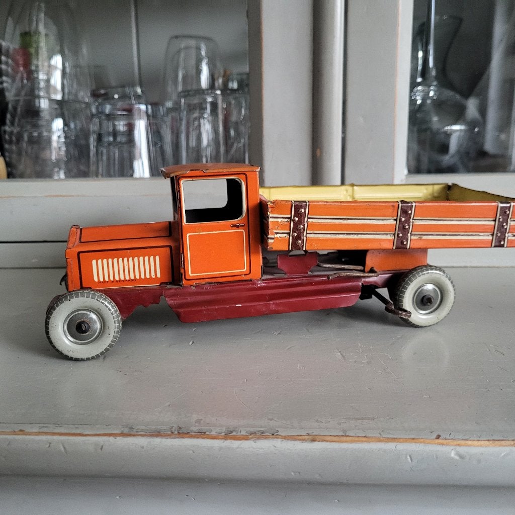 1930 Blikken vrachtwagen made in Germany, Ophalen of Verzenden