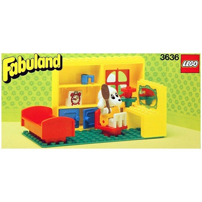Lego Fabuland 3636: Slaapkamer van de Poedel, Kinderen en Baby's, Speelgoed | Duplo en Lego, Gebruikt, Overige thema's, Lego, Ophalen of Verzenden