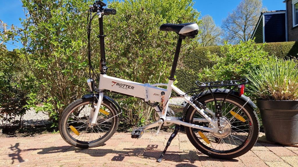 Electrische vouwfiets TROTTER Shinga, 20 inch of meer, Gebruikt, Velgrem, Versnellingen